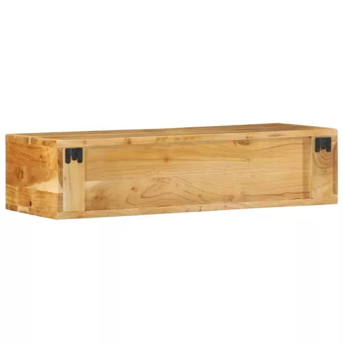 Tömör akácfa falra szerelhető TV-szekrény 80x30x19 cm
