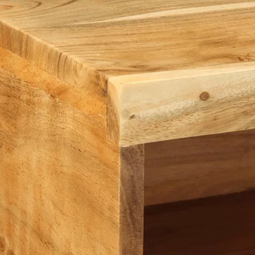Tömör akácfa falra szerelhető TV-szekrény 80x30x19 cm