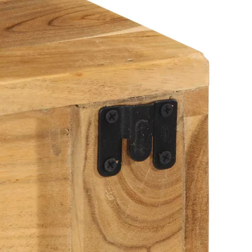 Tömör akácfa falra szerelhető TV-szekrény 80x30x19 cm