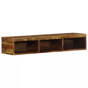  Tömör újrahasznosított falra szerelhető TV-szekrény 100x30x19cm