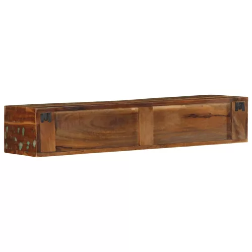 Tömör újrahasznosított falra szerelhető TV-szekrény 100x30x19cm