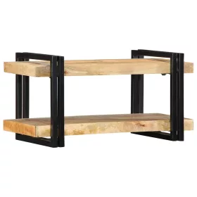 Fali polc 70x33x35 cm tömör nyersfa Mango