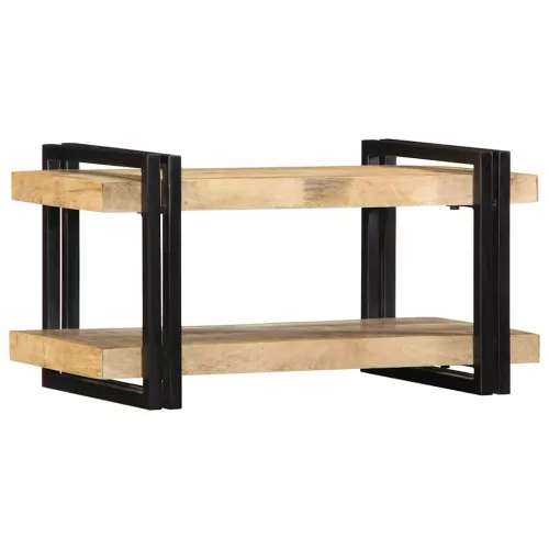Fali polc 70x33x35 cm tömör nyersfa Mango