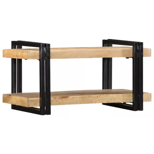Fali polc 70x33x35 cm tömör nyersfa Mango
