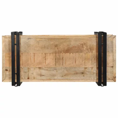 Fali polc 70x33x35 cm tömör nyersfa Mango
