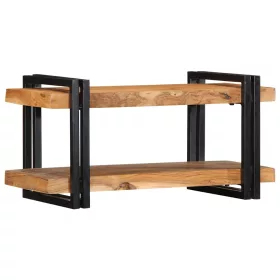 Fali polc 70x33x35 cm tömör fa akácfa