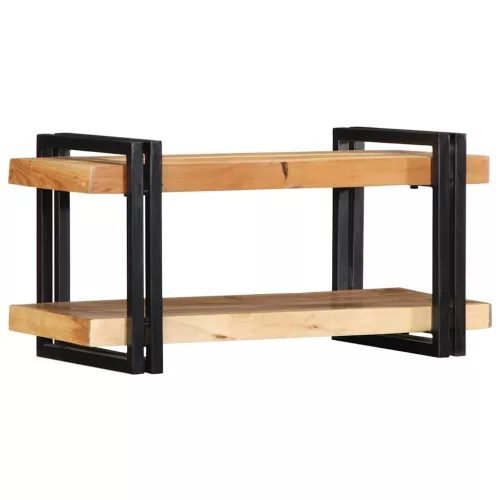 Fali polc 70x33x35 cm tömör fa akácfa
