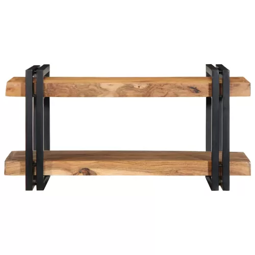 Fali polc 70x33x35 cm tömör fa akácfa