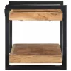 Fali polc 70x33x35 cm tömör fa akácfa