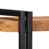 Fali polc 70x33x35 cm tömör fa akácfa