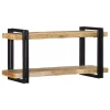 Fali polc 90x33x45 cm tömör nyersfa Mango