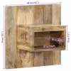 Éjjeli szekrény 50x27x50 cm tömör durva fa mangó