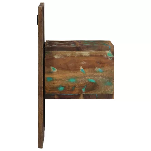 Éjjeli szekrény többszínű 50x27x50 cm fa újrahasznosított