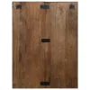 Éjjeli szekrény Többszínű 60x32x80 cm Tömör fa újrahasznosított