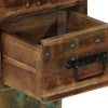 Éjjeli szekrény Többszínű 60x32x80 cm Tömör fa újrahasznosított