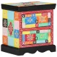 Éjjeliszekrény 2 pcs Sokszínű 40 x 35 x 45 cm tömör mangófa