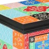 Éjjeliszekrény 2 pcs Sokszínű 40 x 35 x 45 cm tömör mangófa