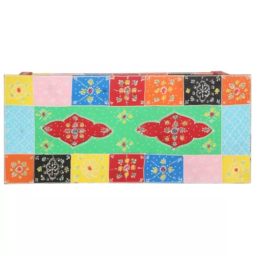 Konzolasztal fiókkal tárolóval Sokszínű 80 x 35 x 76 cm Faanyag