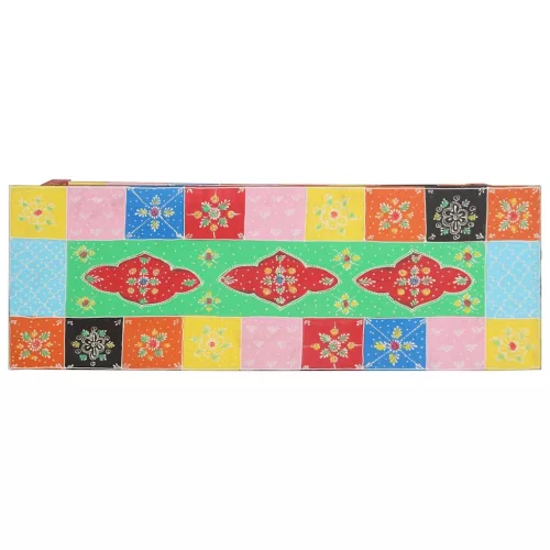 Konzolasztal fiókkal Sokszínű 100 x 30 x 75 cm Tömör mangófa