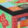 Konzolasztal fiókkal Sokszínű 100 x 30 x 75 cm Tömör mangófa