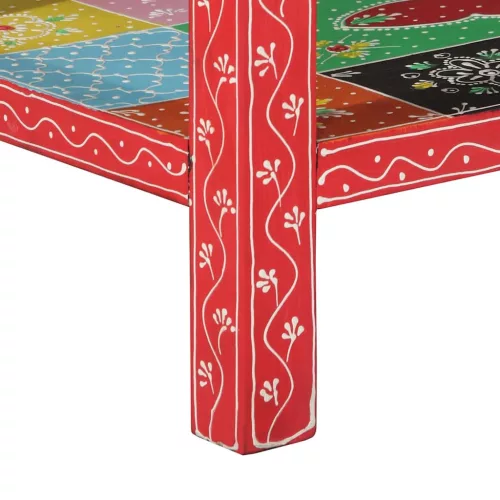 Konzolasztal fiókkal Sokszínű 100 x 30 x 75 cm Tömör mangófa
