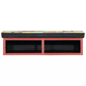 TV Szekrény polcokkal Sokszínű 80 x 30 x 22 cm Faanyag