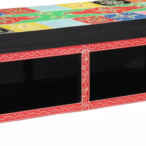TV Szekrény polcokkal Sokszínű 80 x 30 x 22 cm Faanyag