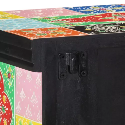 TV Szekrény polcokkal Sokszínű 80 x 30 x 22 cm Faanyag