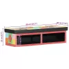 TV Szekrény polcokkal Sokszínű 80 x 30 x 22 cm Faanyag