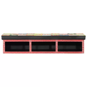 TV Szekrény polcokkal Sokszínű 100 x 30 x 22 cm Faanyag