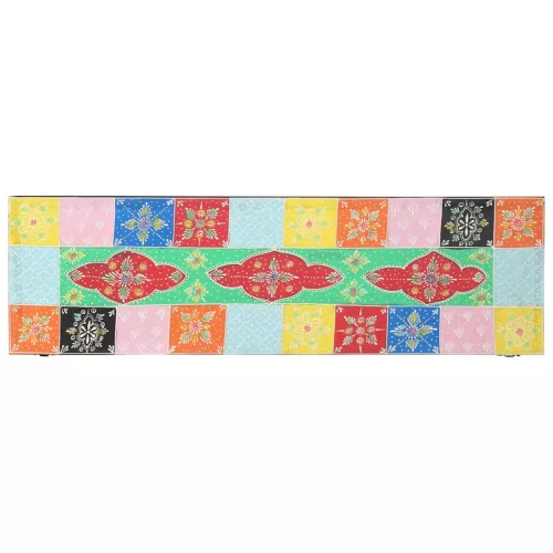 TV Szekrény polcokkal Sokszínű 100 x 30 x 22 cm Faanyag