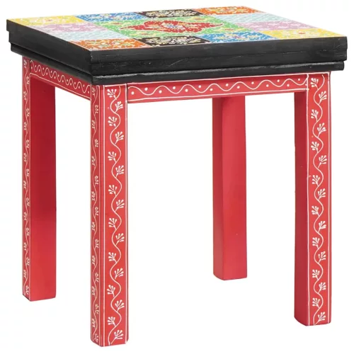 Fészekasztal Barna 38 x 38 x 41.5 cm Tömör mangófa