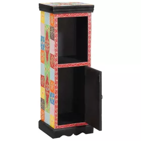   Fiókos szekrény ajtóval Sokszínű 30 x 30 x 90 cm Tömör mangófa