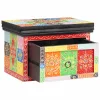 Éjjeliszekrény 2 pcs Sokszínű 40 x 30 x 28 cm Tömör mangófa