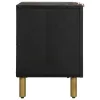 Fekete szerelt fa TV-szekrény 105 x 33 x 46 cm