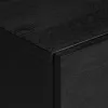 Fekete szerelt fa TV-szekrény 105 x 33 x 46 cm
