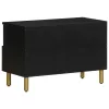 Fekete szerelt fa TV-szekrény 70 x 33 x 46 cm