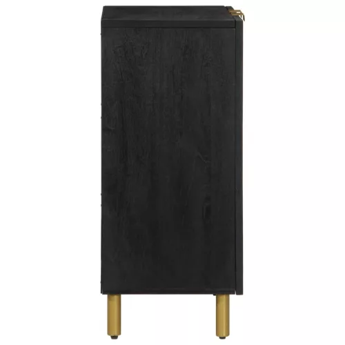 Fekete szerelt fa komód 60 x 33 x 75 cm