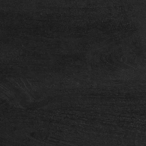Fekete tömör szerelt fa éjjeliszekrény 50 x 33 x 62 cm