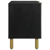 Fekete szerelt fa TV-szekrény 105 x 33 x 46 cm