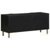 Fekete szerelt fa TV-szekrény 105 x 33 x 46 cm