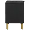 Fekete szerelt fa TV-szekrény 80 x 33 x 46 cm