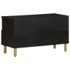Fekete szerelt fa TV-szekrény 80 x 33 x 46 cm