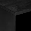 Fekete szerelt fa TV-szekrény 80 x 33 x 46 cm