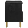 Fekete szerelt fa TV-szekrény 100 x 33 x 46 cm