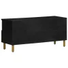 Fekete szerelt fa TV-szekrény 100 x 33 x 46 cm