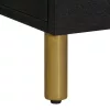Fekete szerelt fa TV-szekrény 100 x 33 x 46 cm