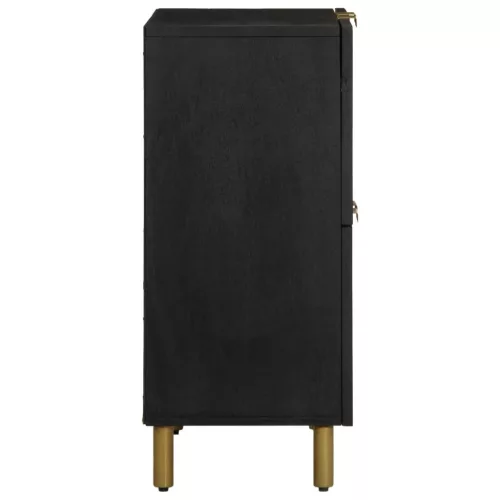 Fekete szerelt fa komód 60 x 33 x 75 cm