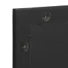 Fekete szerelt fa és sárgaréz fürdőszobatükör 50 x 70 x 2,5 cm