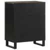 Sideboard Fekete 60x33x75 cm tömörfa Mango